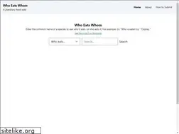 Sites similar to whoeatswhom.org