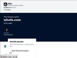 Sites similar to whofe.com