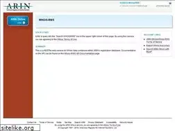 Sites similar to whois.arin.net