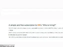 Sites similar to whoishiring.me