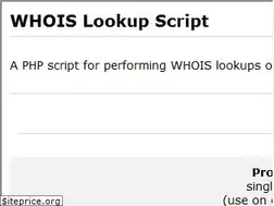 Sites similar to whoislookupscript.com