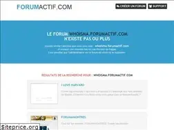 Sites similar to whoisma.forumactif.com