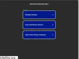 Sites similar to whoistheone.net