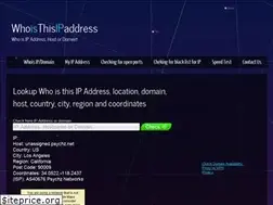 Sites similar to whoisthisipaddress.net