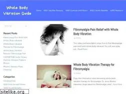 Sites similar to wholebodyvibrationguide.com