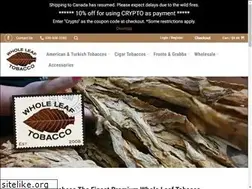 Sites similar to wholeleaftobacco.com