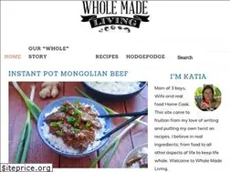 Sites similar to wholemadeliving.com