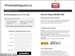 Sites similar to wholesaleapparel.ca