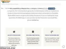 Sites similar to wholesaleedibleinsects.com