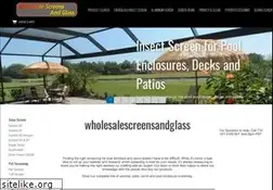 Sites similar to wholesalescreensandglass.com