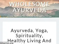 Sites similar to wholesomeayurveda.com