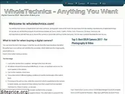 Sites similar to wholetechnics.com