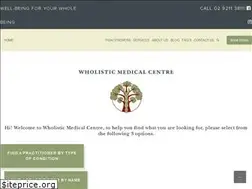 Sites similar to wholisticmedicalcentre.com.au
