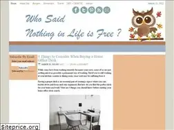 Sites similar to whosaidnothinginlifeisfree.com