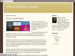 Sites similar to whosaidthisquote.blogspot.com