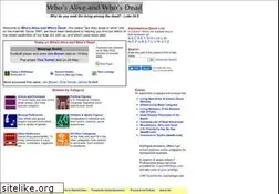 Sites similar to whosaliveandwhosdead.com