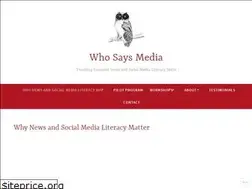 Sites similar to whosaysmedia.com