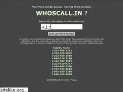 Sites similar to whoscall.in