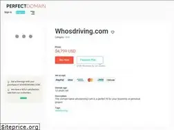 Sites similar to whosdriving.com