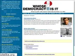 Sites similar to whosedemocracy.publicradio.org