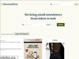 Sites similar to whosentwhat.com