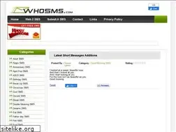 Sites similar to whosms.com