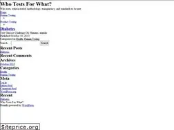 Sites similar to whotestswhat.com