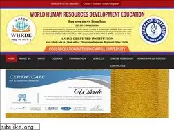 Sites similar to whrde.edu.in