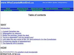 Sites similar to whycanadamustend.com