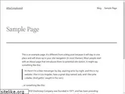 Sites similar to whycomplicated.com