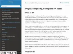 Sites similar to whyqd.readthedocs.io