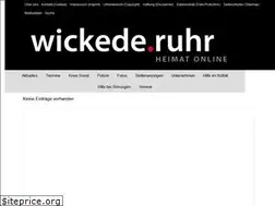 Sites similar to wickedepunktruhr.de