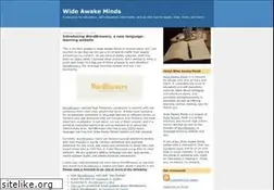 Sites similar to wideawakeminds.com