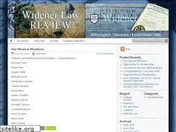 Sites similar to widenerlawreview.org