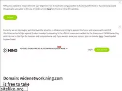 Sites similar to widenetwork.ning.com