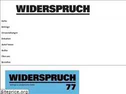 Sites similar to widerspruch.ch