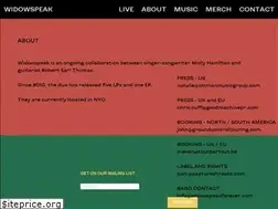 Sites similar to widowspeakforever.com