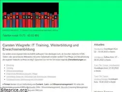 Sites similar to wiegrefe.com