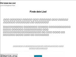 Sites similar to wieheisstdaslied.de