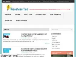 Sites similar to wiewatwaarhoe.nl