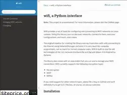 Sites similar to wifi.readthedocs.io