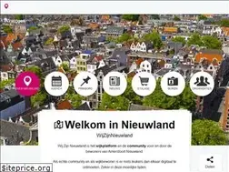 Sites similar to wijzijnnieuwland.nl