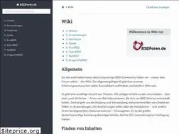 Sites similar to wiki.bsdforen.de