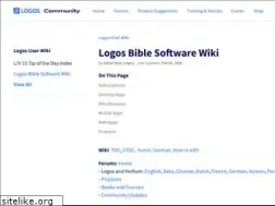 Sites similar to wiki.logos.com
