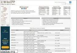 Sites similar to wikicfp.com