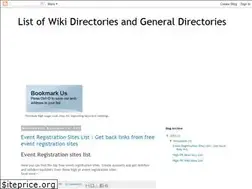 Sites similar to wikidirectorylist.blogspot.com