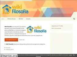 Sites similar to wikifilosofia.net