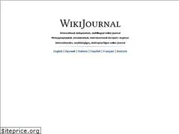 Sites similar to wikijournal.org