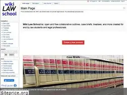 Sites similar to wikilawschool.net