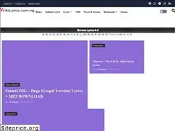 Sites similar to wikilyrics.com.ng